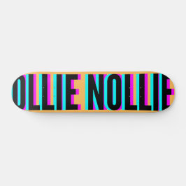 Coola Glitch Peach Ollie Nollie Skateboard Deck