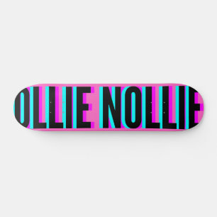 Coola Glitch Rosa Ollie Nollie Skateboard Deck