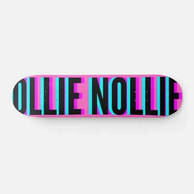 Coola Glitch Rosa Ollie Nollie Skateboard Deck (Horz)