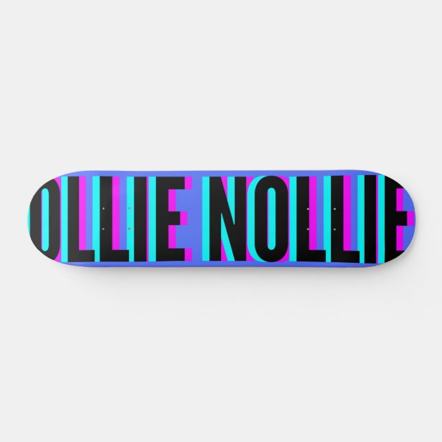 Coola Glitch Royal Blue Ollie Nollie Skateboard (Horz)