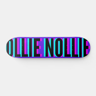 Coola Glitch Violet Ollie Nollie Skateboard Deck