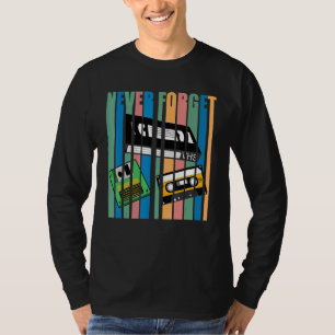 Coola Glöm aldrig att jag har VHS Cassette-diskett T Shirt