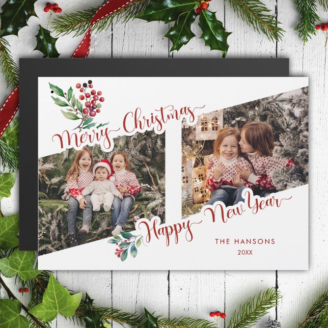 Coola God jul Calligraphy Holly 2-Photo (Skapare uppladdad)