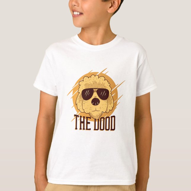 Coola Goldendoodle Hund T Shirt (Framsida)