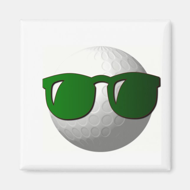 Coola Golf Boll Design Magnet (Framsidan)