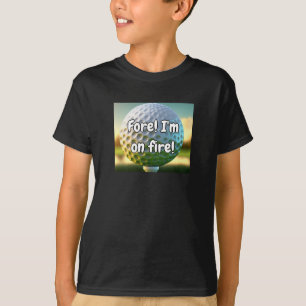 Coola Golf Boll Roligt Unik Kids Shirt T