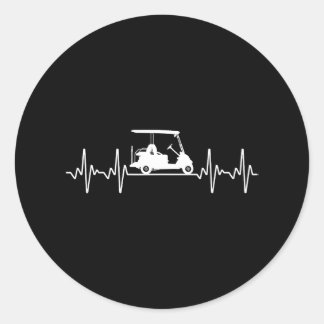Coola Golf Cart Art för Golfer Golf Älskare & Runt Klistermärke
