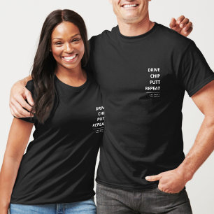 COOLA GOLF FARS DAG ENHET CHIP PUTT REPEAT T SHIRT