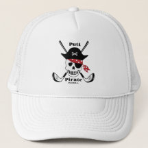 Coola Golf Hats, Putt Pirat Golf Theme Golf Gift