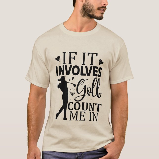 Coola Golf ord art sport T Shirt (Framsida)
