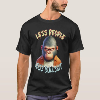coola gorilla, galna djur t shirt
