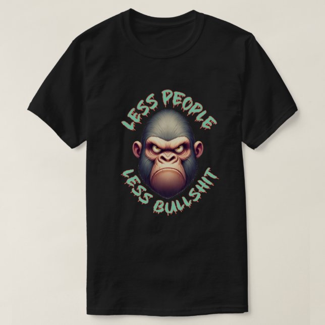 coola gorilla, roliga gåvor t shirt (Design framsida)