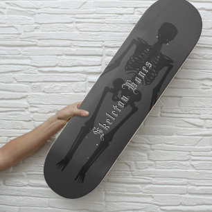 Coola Gothic Skeleton Bones Halloween Skateboard