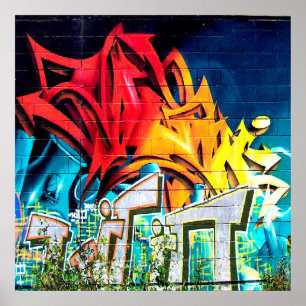 Coola Graffiti-hemmakontoren akryllisk Poster