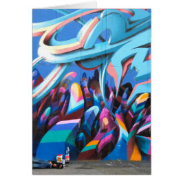 Coola Graffiti Wall Hälsningskort