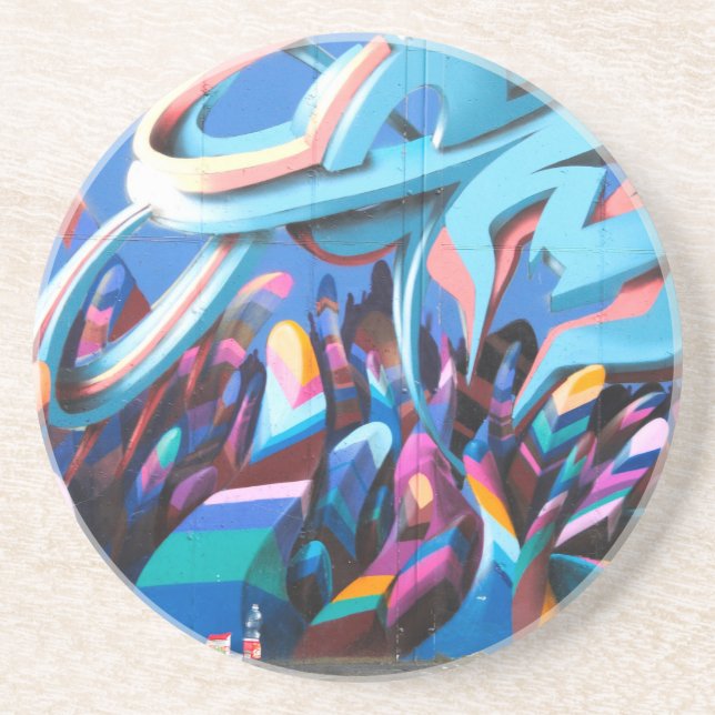 Coola Graffiti Wall Underlägg Sandsten (Framsidan)