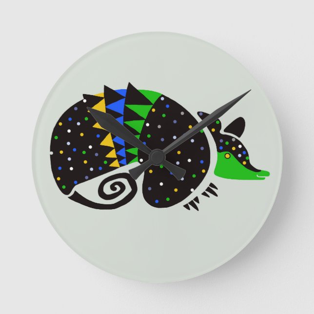 Coola-grafik ARMADILLO -Wildlife - Brasilien - Nat Rund Klocka (Framsida)