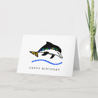 Coola grafik DOLPHIN - Ocean Wildlife - Kort