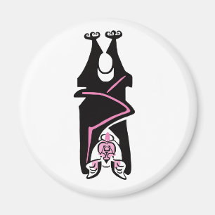 Coola grafik - svart FLADDERMUS - Halloween - Wild Magnet