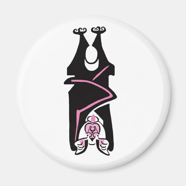 Coola grafik - svart FLADDERMUS - Halloween - Wild Magnet (Framsidan)