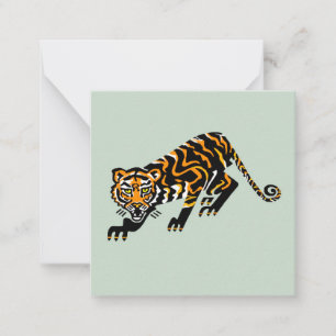 Coola grafisk bigcat - TIGER - Animal Lover - Anteckningskort