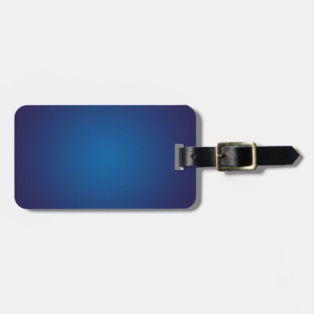 Coola Grainy Deep Blue Vignette Bagagebricka (Horisontell Framsida)