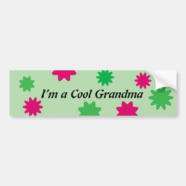 Coola Grandma Bumper Sticker Bildekal (Framsidan)