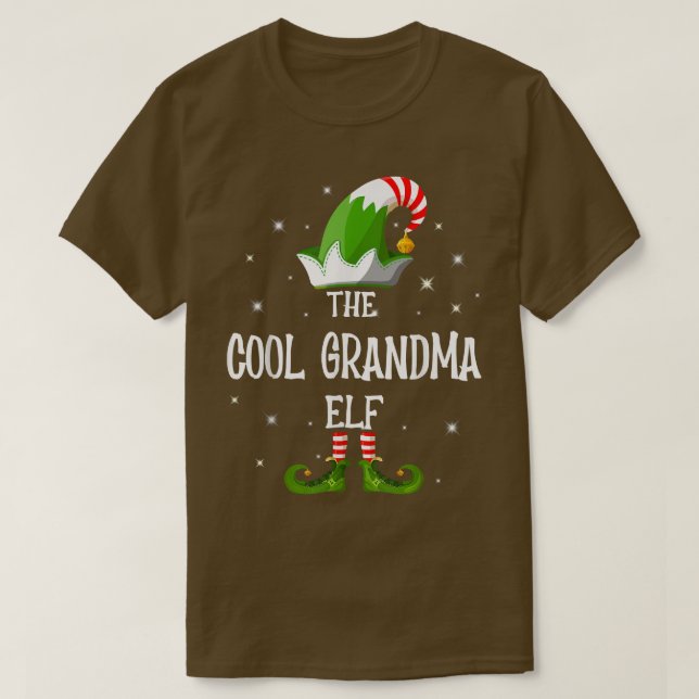 Coola Grandma Elf Family Matching Group Christm T Shirt (Design framsida)