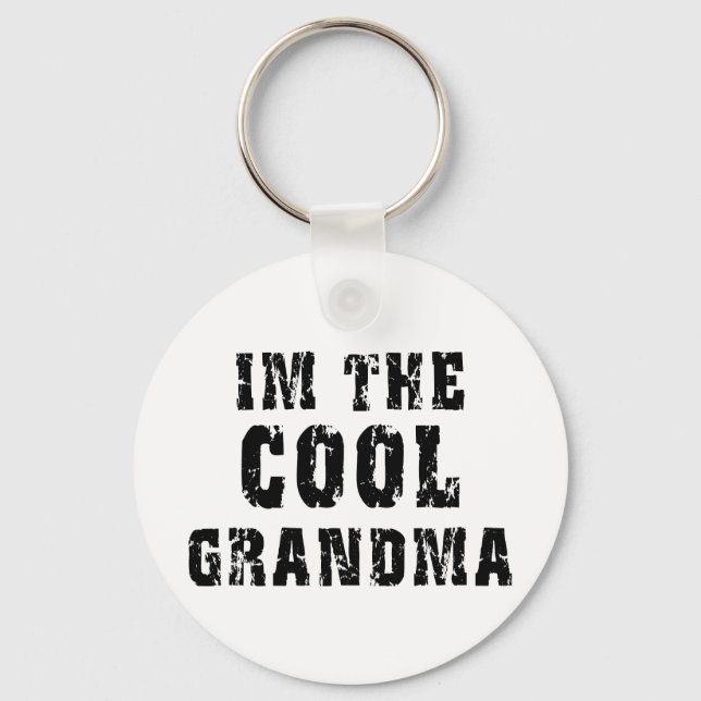 Coola Grandma T-Shirt Nyckelring (Framsida)