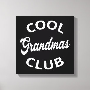 Coola Grandmas Klubb I Canvastryck
