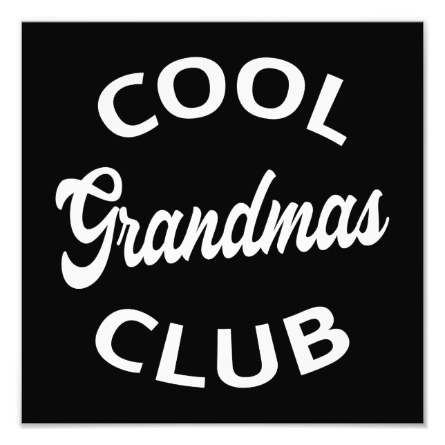 Coola Grandmas Klubb I Fototryck (Framsidan)
