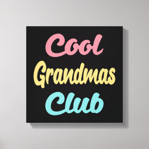 Coola Grandmas Klubb II Canvastryck