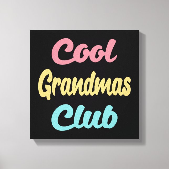 Coola Grandmas Klubb II Canvastryck (Framsida)