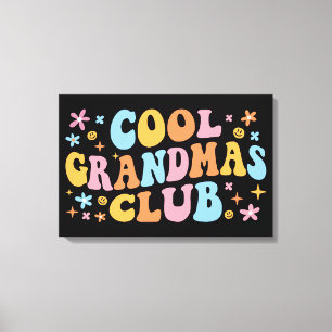 Coola Grandmas Klubb III Canvastryck