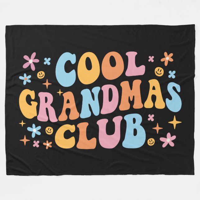 Coola Grandmas Klubb III Fleecefilt (Framsidan (Horisontell))