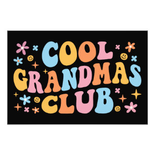 Coola Grandmas Klubb III Fototryck
