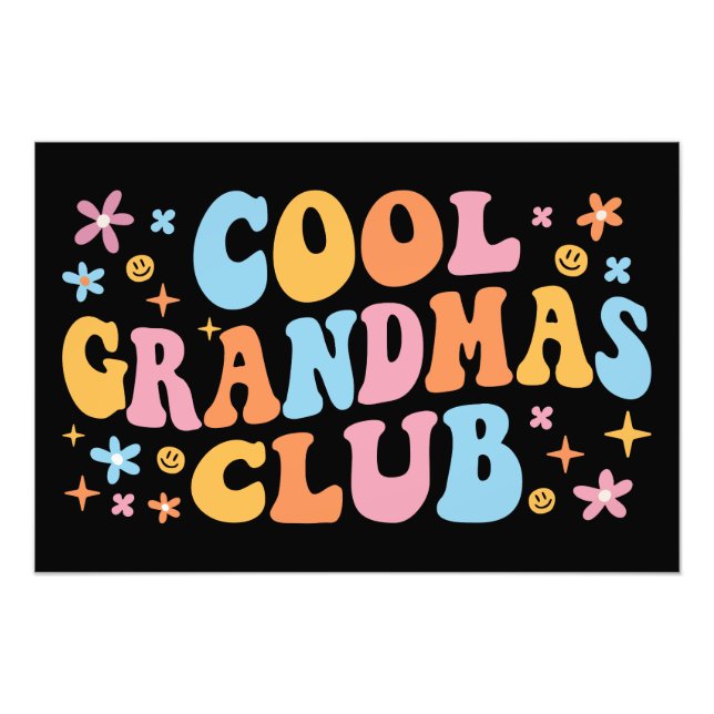 Coola Grandmas Klubb III Fototryck (Framsidan)