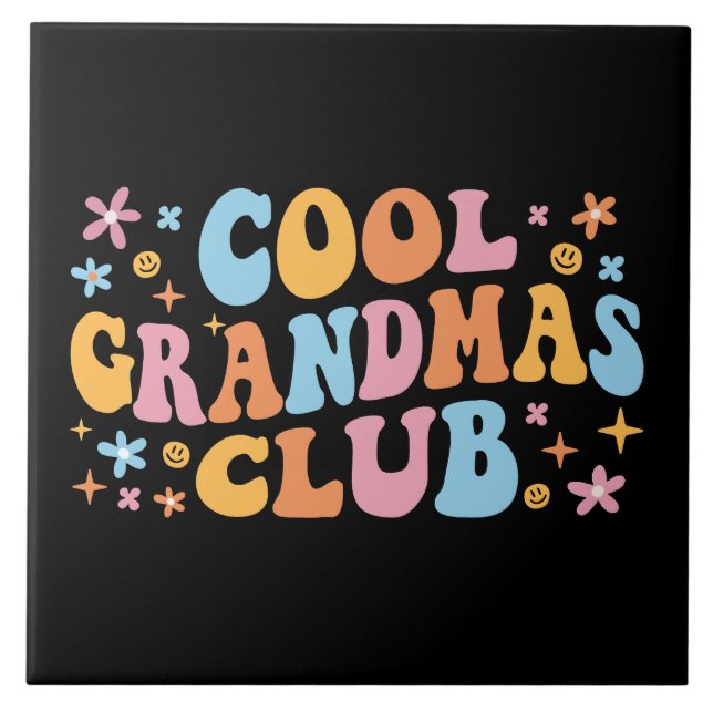 Coola Grandmas Klubb III Kakelplatta (Framsidan)
