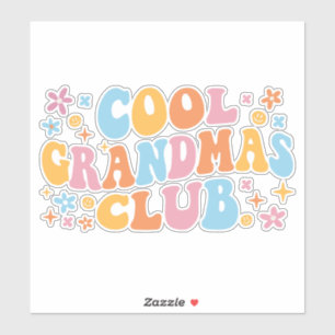 Coola Grandmas Klubb III Klistermärken