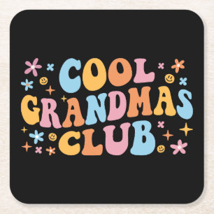 Coola Grandmas Klubb III Underlägg Papper Kvadrat