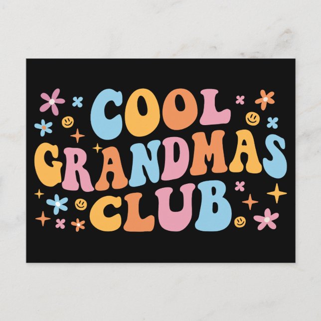 Coola Grandmas Klubb III Vykort (Framsida)