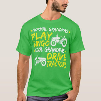 Coola Grandpa Drive Tractor Fars dag Gift Farmer T Shirt