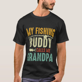coola Grandpa-fiskekammaren ord art T Shirt