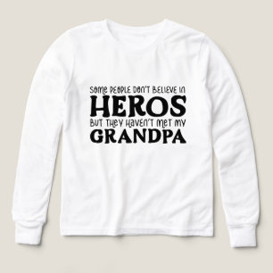 Coola Grandpa Hero ord art Granddotter T Shirt