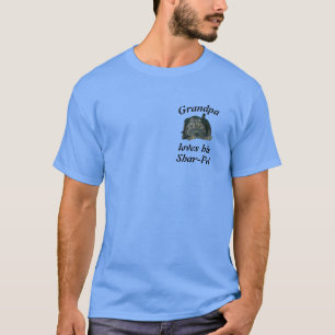 Coola Grandpa Kärlek Hans Shar-Pei T-Shirt