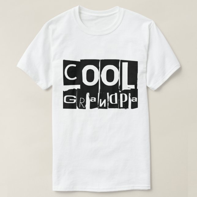 Coola Grandpa Typography T Shirt (Design framsida)