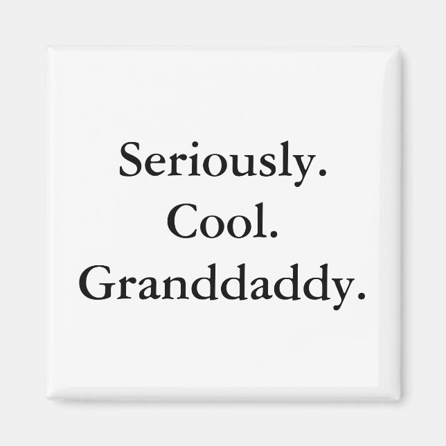 Coola Grandpappa Magnet (Framsidan)