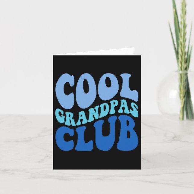 Coola Grandpas Klubb Best Grandpa All Fars dag P Kort (Framsida)
