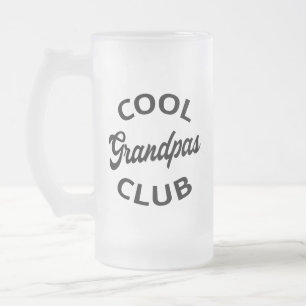 Coola Grandpas Klubb I Frostat Ölglas