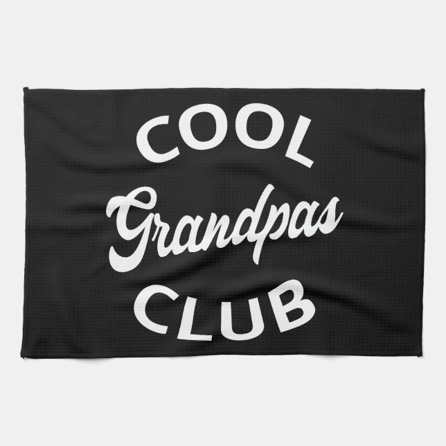 Coola Grandpas Klubb I Kökshandduk (Horisontell)